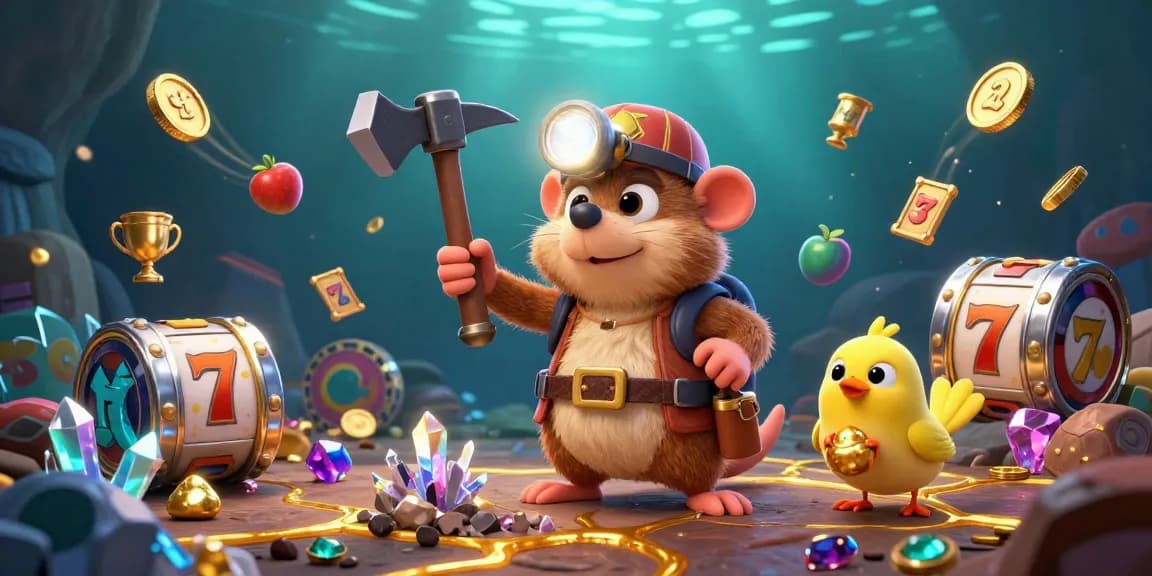 Play slots at slot gacor hari ini and experience mining games in an adventurous cave scene.