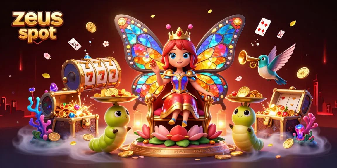 Experience the thrilling zeus slot with vibrant colors, dynamic gaming elements, and rich animations in this 3D illustration.