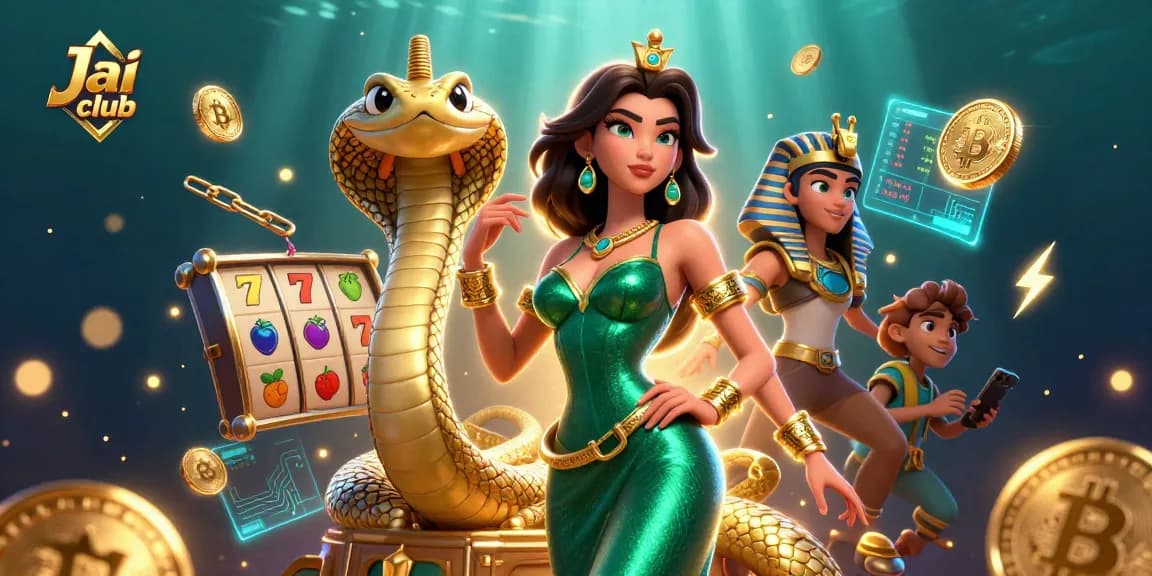 Join the excitement at Jai club with thrilling slot reels and vibrant characters.