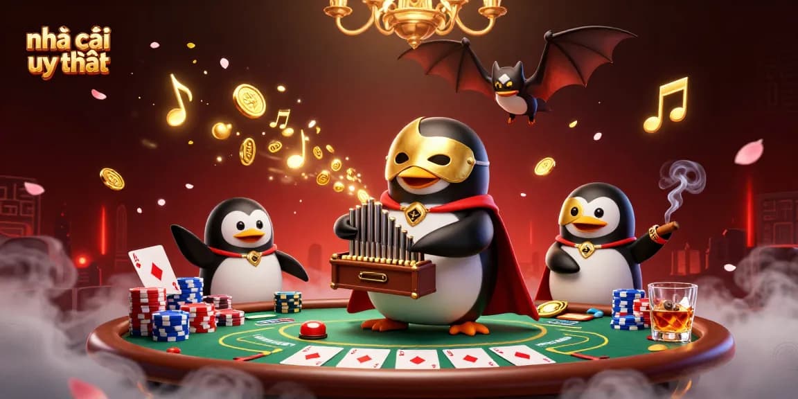 Play at nhà cái uy tín with exciting 3D illustration showcasing vibrant casino theme.