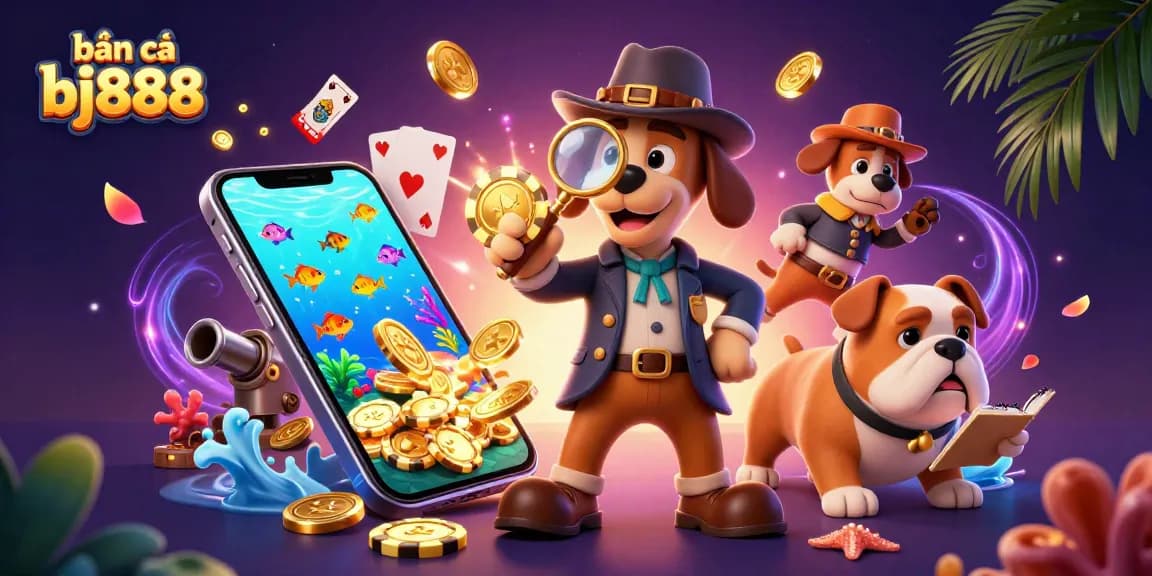 Bắn cá bj888 captures thrilling moments in a colorful 3D fish shooting game with vibrant graphics and action.