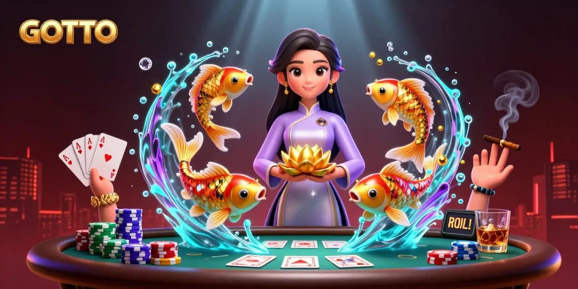 Terlibat dalam perjudian mendebarkan di GOTOTO dengan adegan poker yang hidup dan elemen permainan yang dinamis.