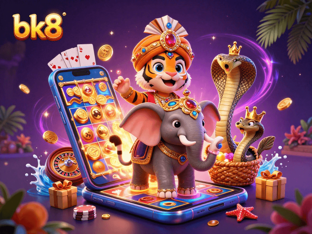 Experience thrilling gameplay at bk8 with colorful slots, vibrant characters, and exciting casino action.