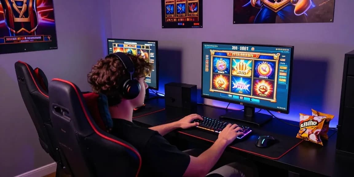 การเล่น Tgaเว็บตรง ในบรรยากาศที่ผ่อนคลาย พร้อมอุปกรณ์เกมมิ่งและแสงไฟที่สร้างบรรยากาศที่น่าตื่นเต้น