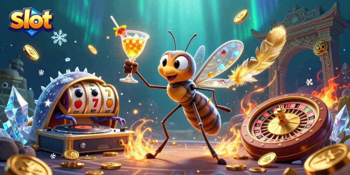 Spin the jackpot with an enticing slot game illustration featuring vibrant casino characters and elements.