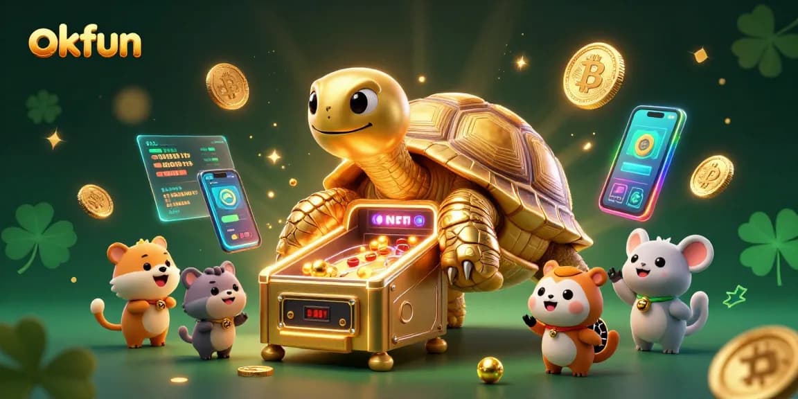Spin the reels at okfun's vibrant 3D pinball-themed casino illustration filled with excitement!