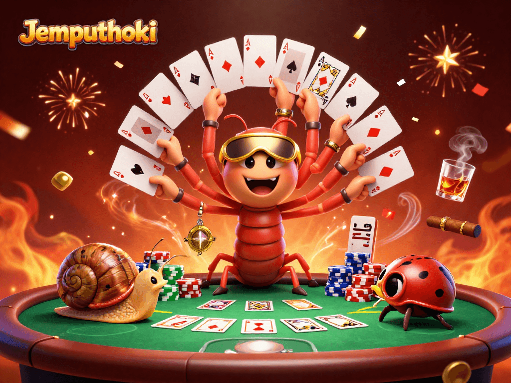 Experience the thrill of Jemputhoki as the millipede dealer showcases high-stakes poker.