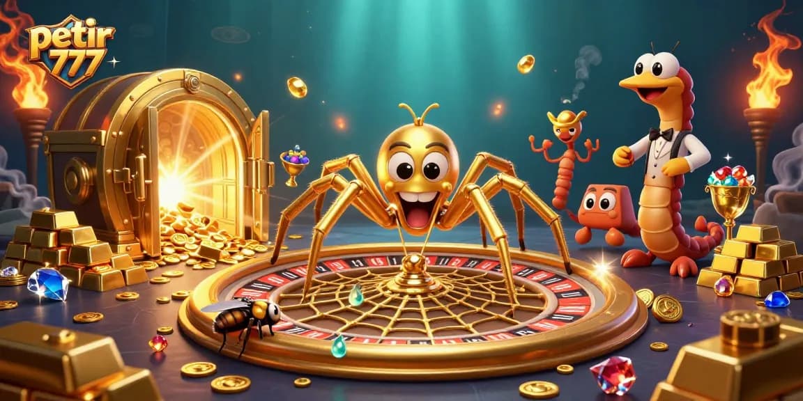 Spin the reels and win big with petir 777 in this dynamic golden web of excitement.