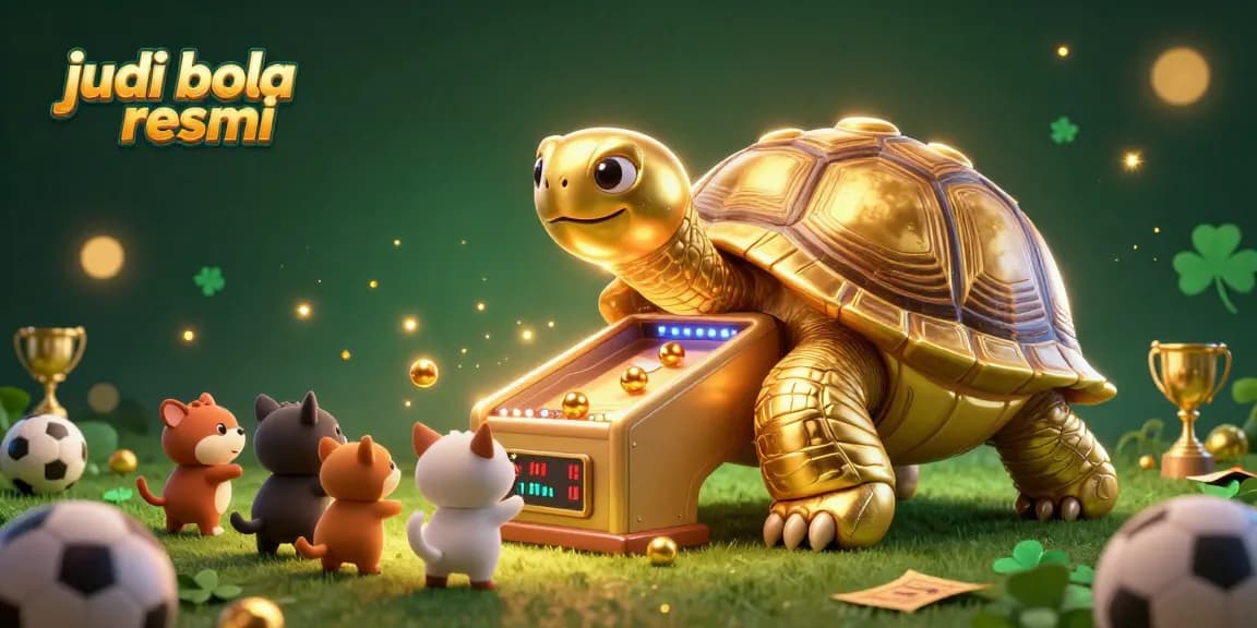 Engage with judi bola resmi through an exciting sports betting experience featuring a dynamic golden tortoise.