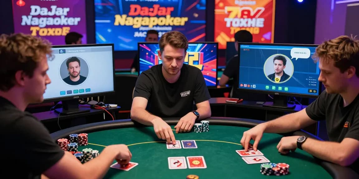 Engaging online poker scene showcasing Daftar Nagapoker with vibrant graphics and player interaction.