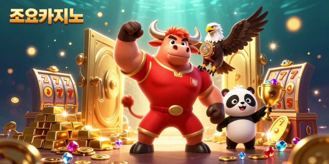 Experience thrilling gameplay at 조이카지노 with vibrant casino elements and energetic characters.