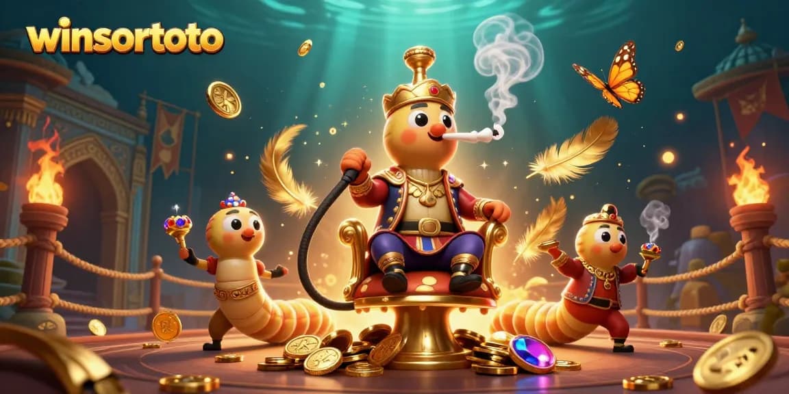 winsortoto poker symbols and a mesmerizing caterpillar design create a dynamic online gambling scene