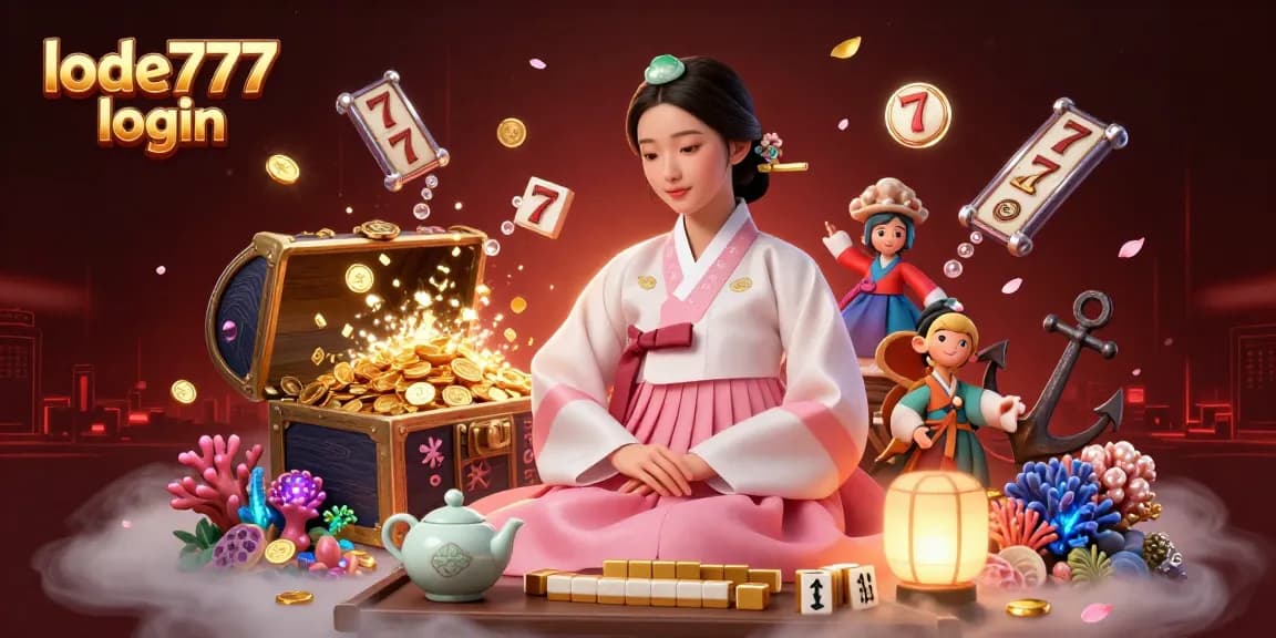 Engage with the vibrant lode777 login scene showcasing a serene Asian woman among slot reels and treasure.