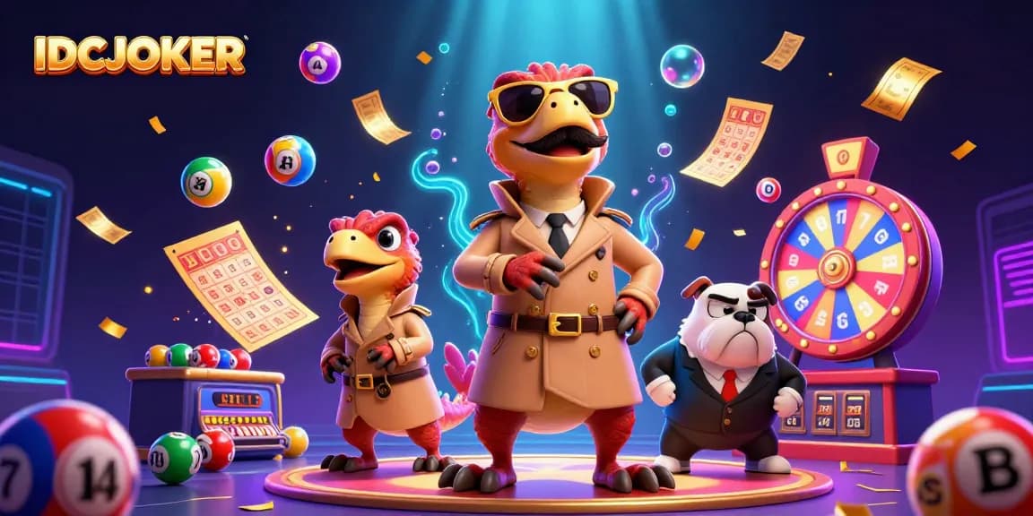 IDCJOKER brings fun to the casino with a playful scene featuring raptors in disguise