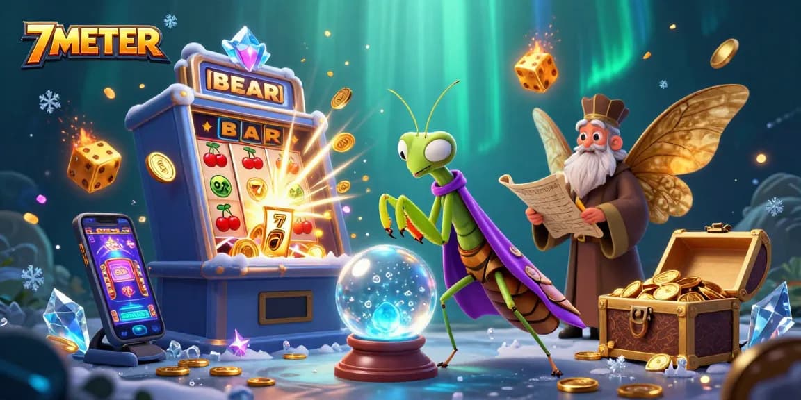 Spin the reels at 7METER with a vibrant scene of jackpot excitement and mystical fortune energy