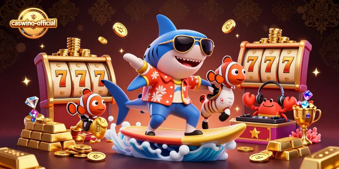 Surface the excitement of gaming at caswino-official with vibrant gambling elements and casino characters in action.