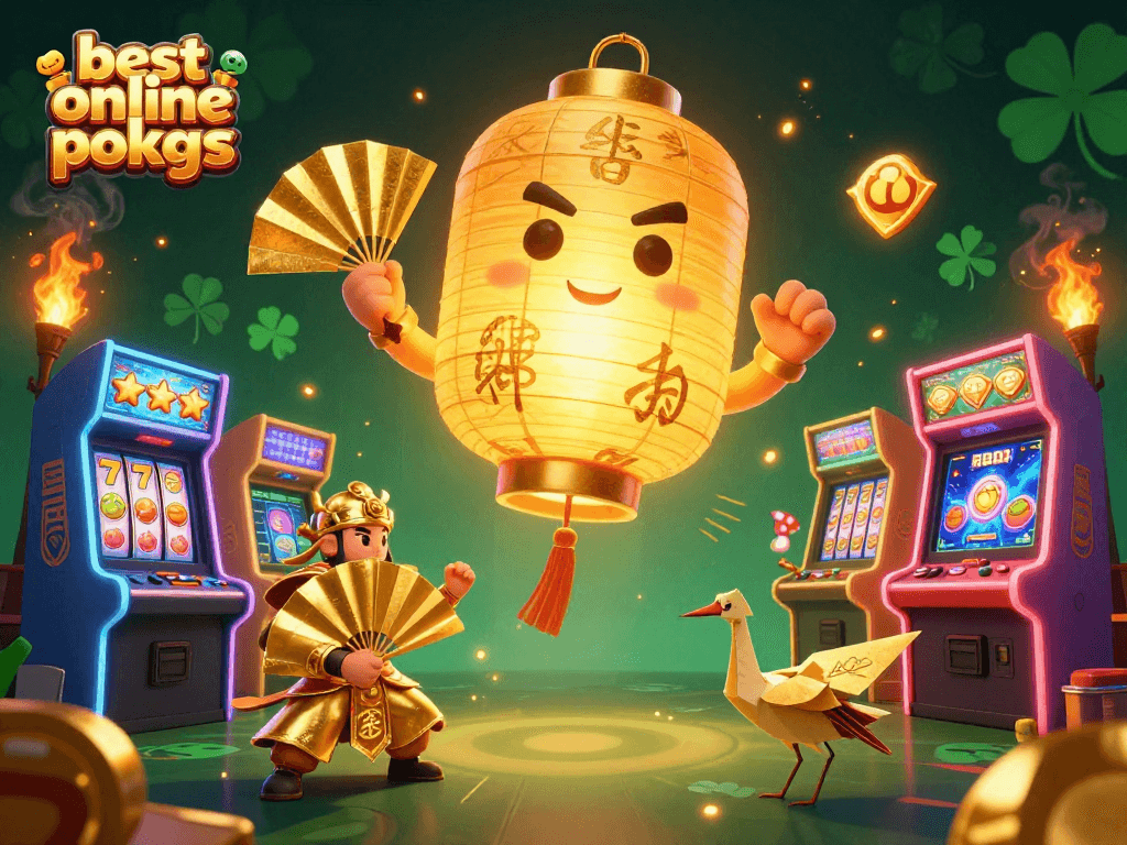 Experience the thrill of the best online pokies with an electrifying casino scene full of vibrant games and lucky symbols.