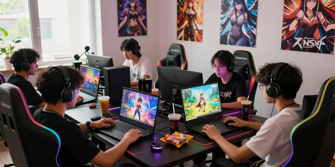 Players enjoying hentai games online in a vibrant gaming environment.