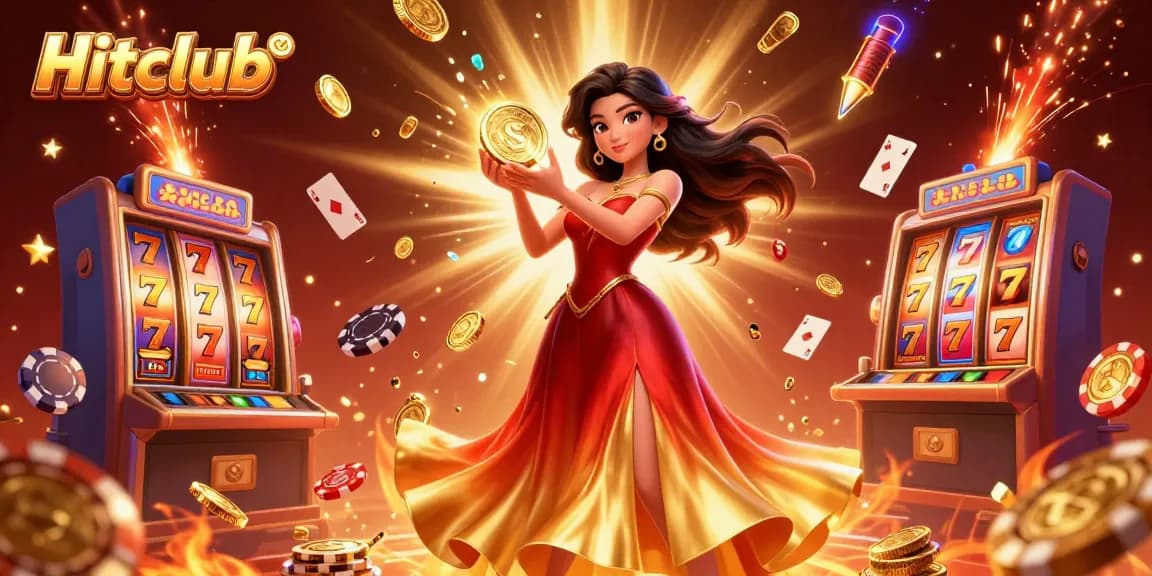 Win big at Hitclub with a dazzling 3D casino scene showcasing vibrant slot machines and exciting game elements.