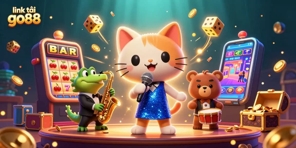 Experience link tải go88 with exciting casino adventures and jackpot visuals in this vibrant illustration.