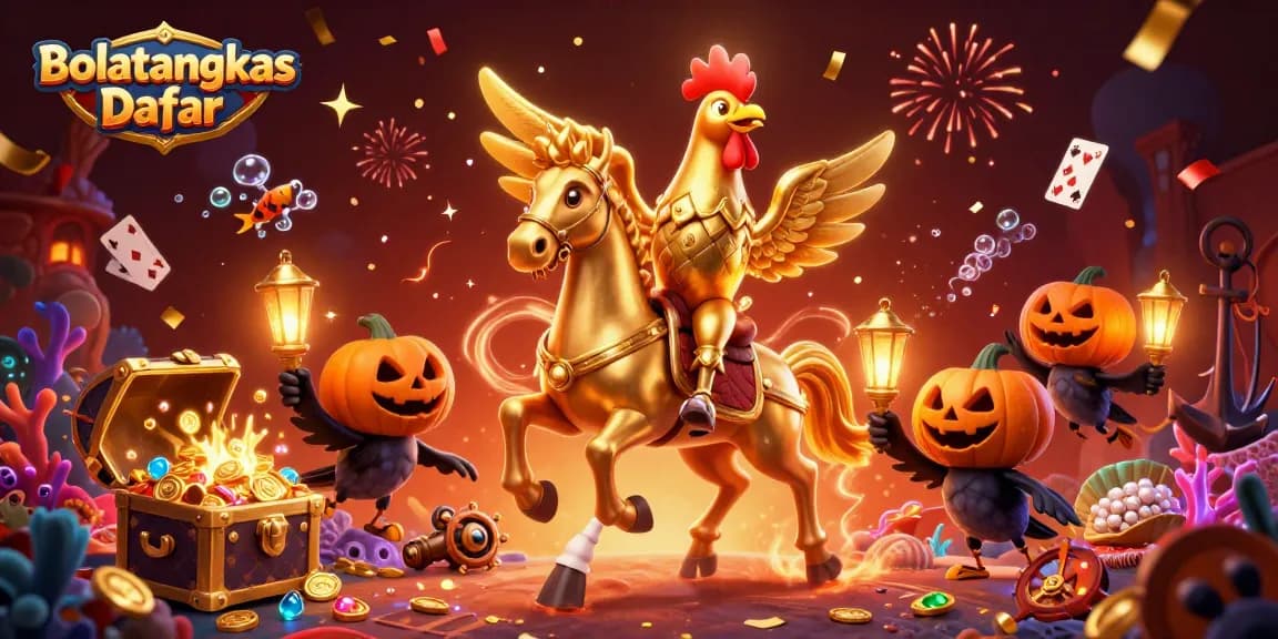 Experience Bolatangkas Daftar with vibrant characters gaming amid treasures in a casino atmosphere