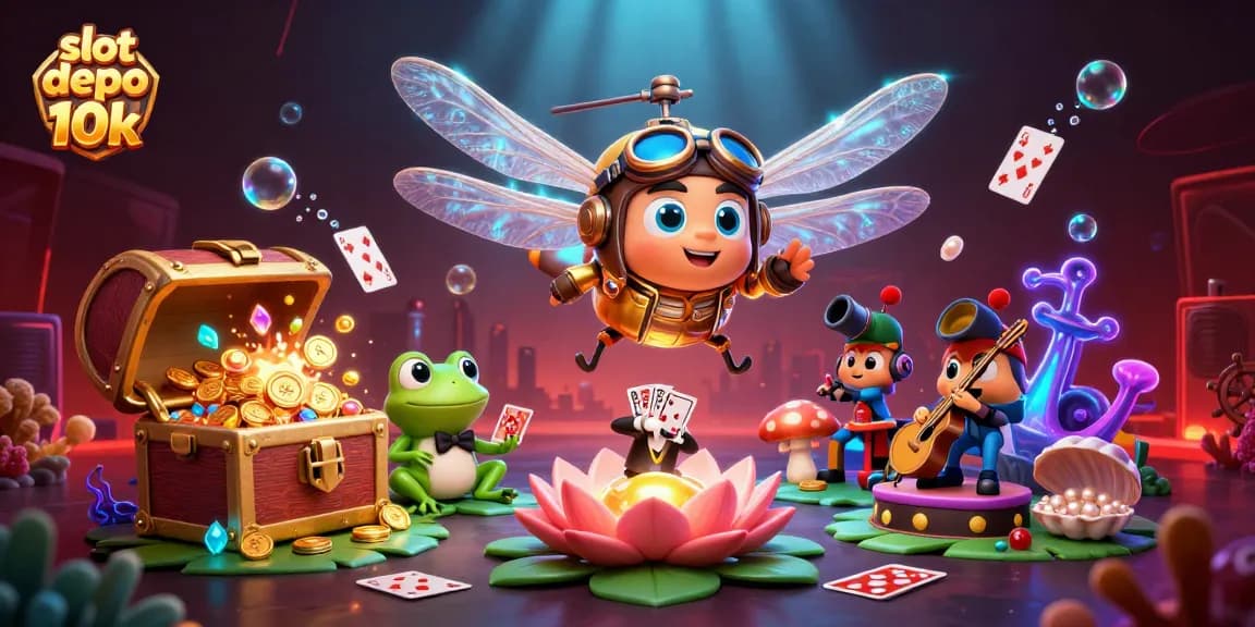 Slot depo 10k: Ciptakan pengalaman bermain menarik dengan ilustrasi kasino bawah laut yang kaya.