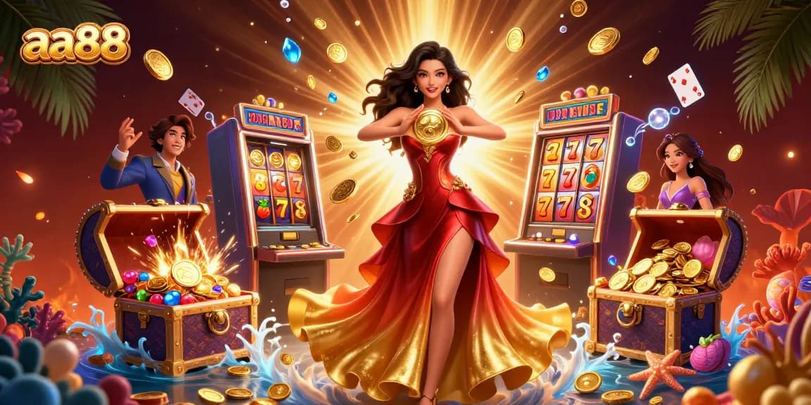 Engage with aa88's thrilling slots and jackpots through a captivating casino adventure.