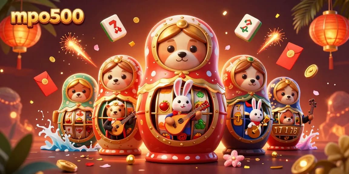 Engage with mpo500 exclusive slots featuring colorful characters and casino elements.