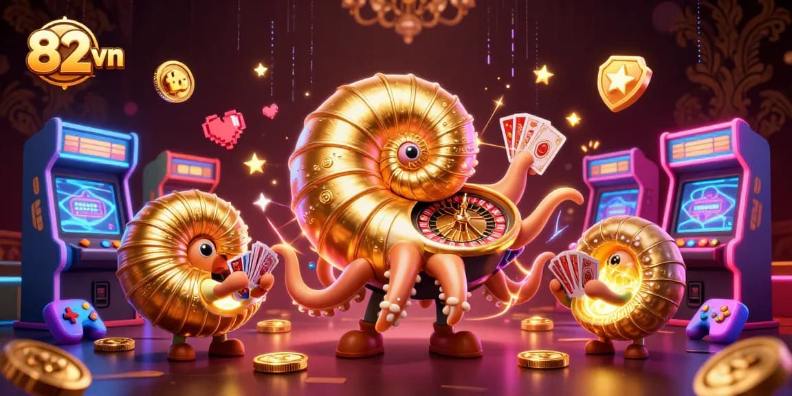 Win exciting prizes at 82 vn with vibrant gaming action featuring a nautilus roulette.