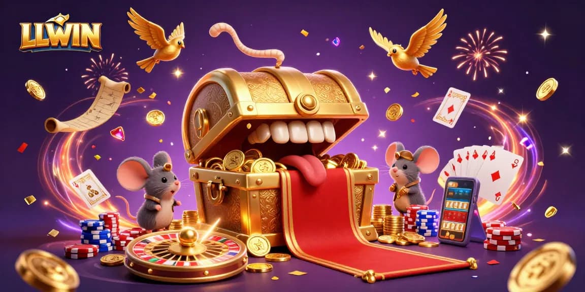 Engage in the thrilling LLWIN casino experience featuring vibrant elements of excitement and anticipation.