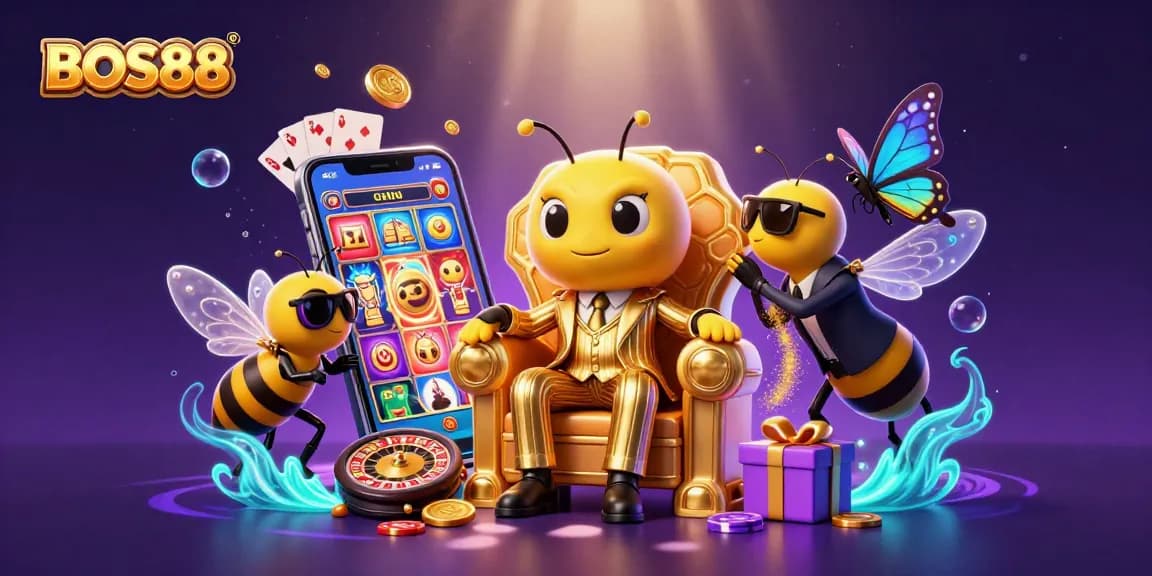 BOS88 menghadirkan pengalaman slot online seru dengan grafis menarik dan elemen permainan kasino.