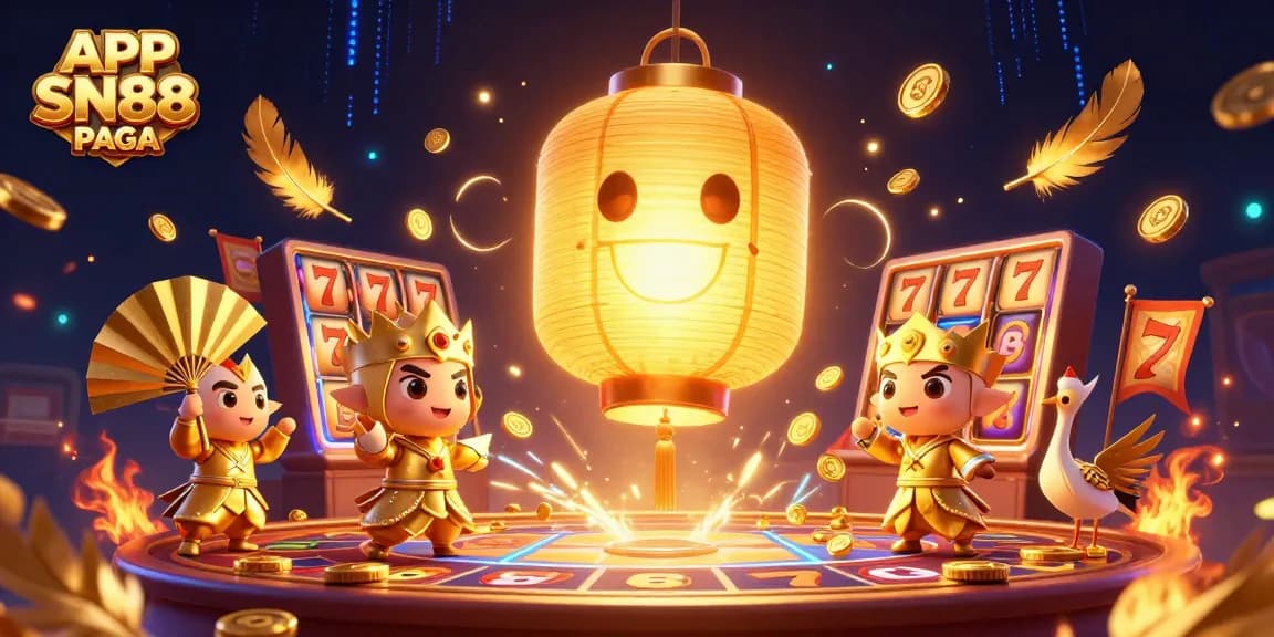 Engage in thrilling gameplay with APP SN88 PAGA showcasing a vibrant casino scene enriched with energy and excitement.