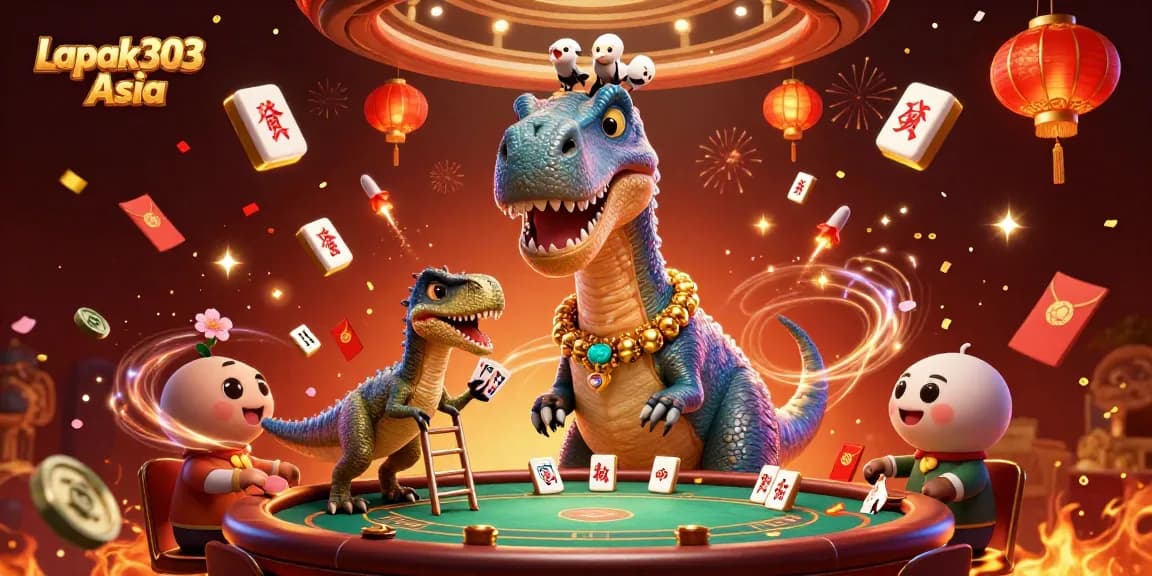 Experience thrill at Lapak303 Asia with an engaging scene of vibrant 3D casino action.