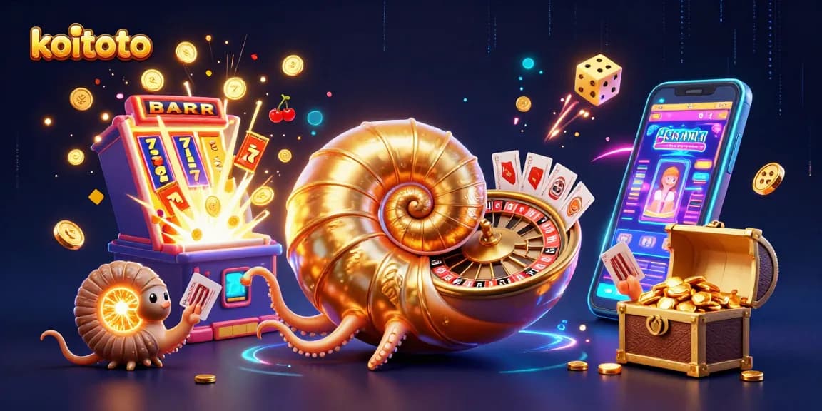 Koitoto menyediakan pengalaman perjudian dengan nautilus raksasa dan mesin slot berkilauan.