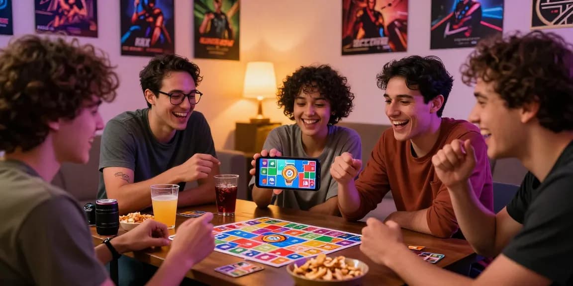 Friends enjoying the best game of Card Rummy together on a smartphone.