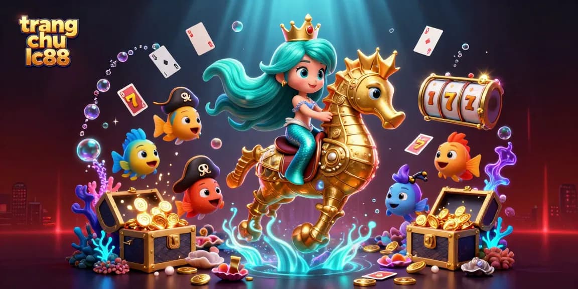 Experience thrilling gameplay at trang chu lc88 with colorful casino elements and a vibrant underwater scene.