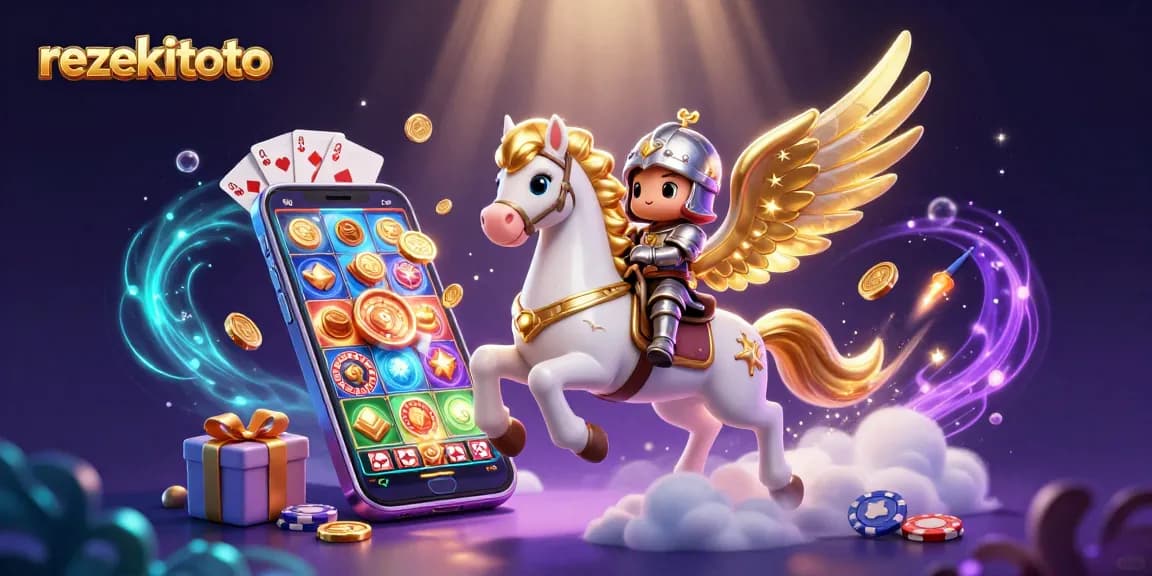 Experience winning strategies at rezekitoto with a vibrant gaming illustration showcasing dynamic slot elements.