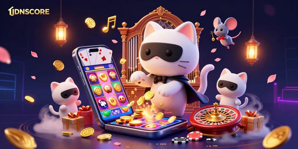 Spin and win with IDNSCORE's vibrant online gaming scene filled with dynamic slot games and exciting casino elements.