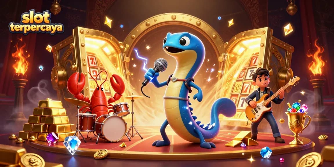 Play exciting slot terpercaya games with vibrant underwater casino characters and shimmering treasures.