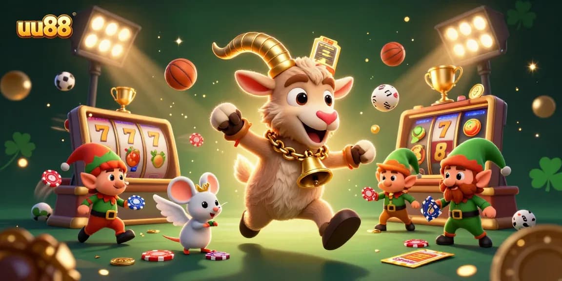 uu88 players enjoying a festive holiday-horror casino game with lively characters and exciting elements