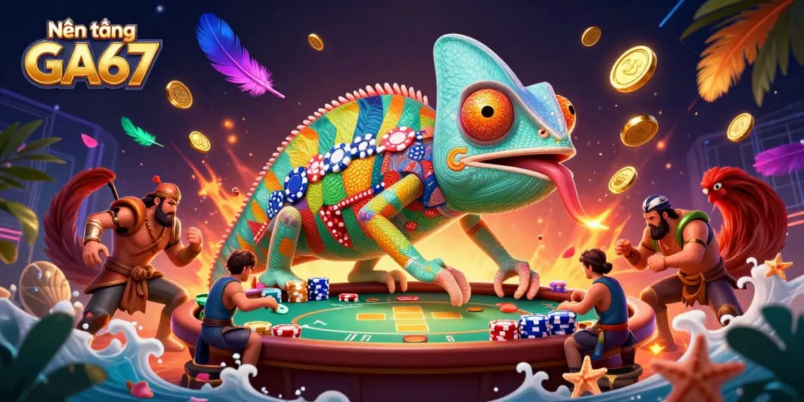 Engage with the Nền tảng GA67's interactive cockfighting arena featuring vibrant visuals and dynamic elements.