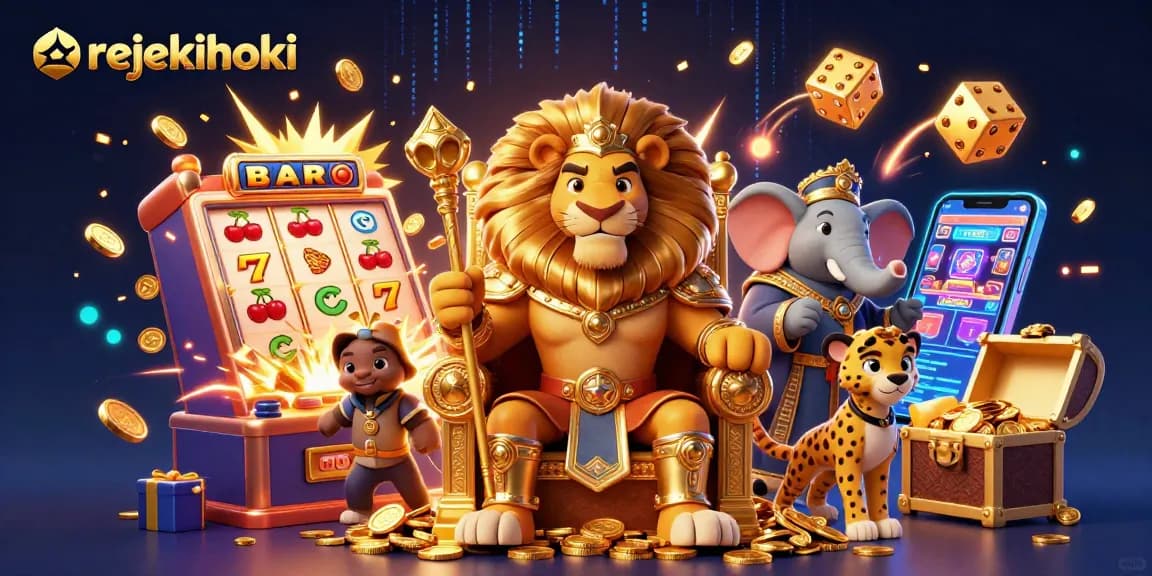 Experience rejekihoki's thrilling casino adventures with a vibrant lion king and dynamic gaming elements.