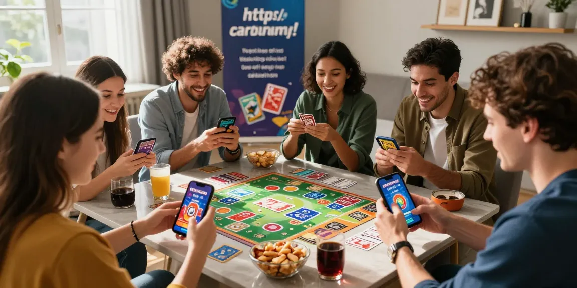 Players enjoying Card Rummy on smartphones, showcasing excitement around games from https://cardrummy.io/ in a vibrant atmosphere.