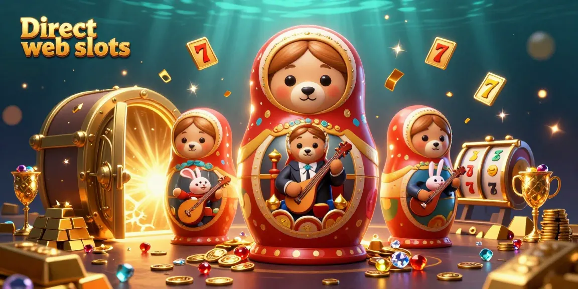 Spin the reels of Direct web slots, showcasing a vibrant scene with character bears and dazzling treasures.