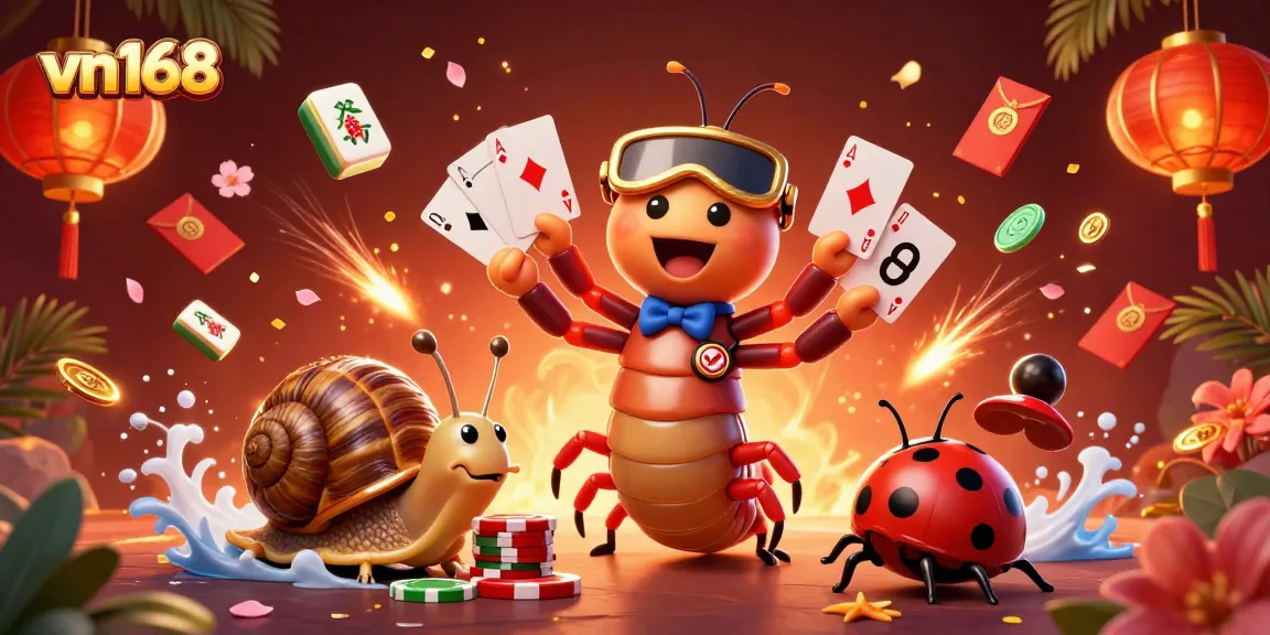 Experience thrilling bets at vn168 with vibrant 3D scenes of gaming excitement.