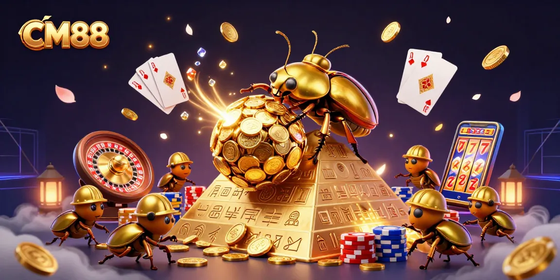 Experience the thrilling world of CM88 with a vibrant, detailed casino illustration.