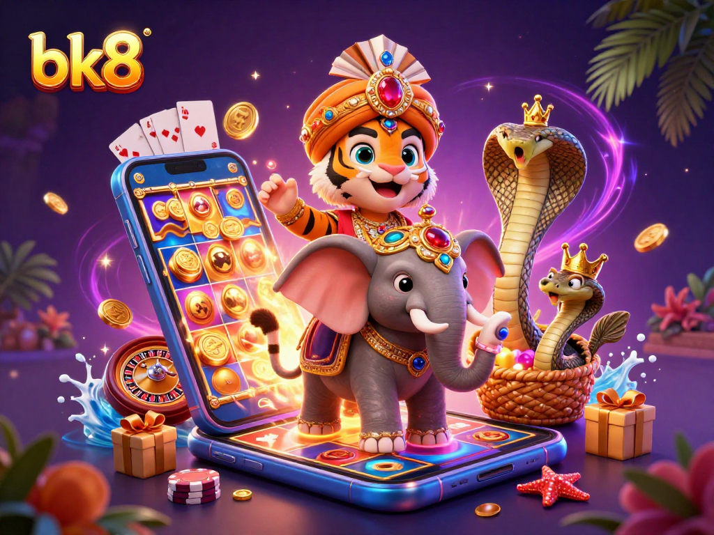 Experience thrilling gameplay at bk8 with colorful slots, vibrant characters, and exciting casino action.