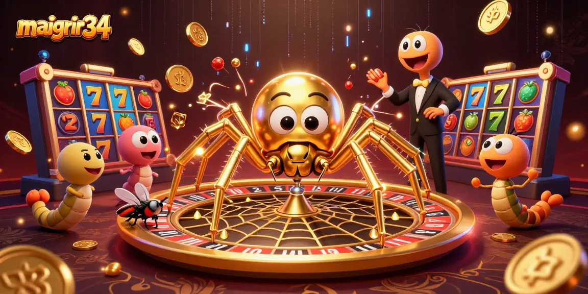 maigrir34 tente les joueurs avec une illustration 3D de casino captivante et dynamique.