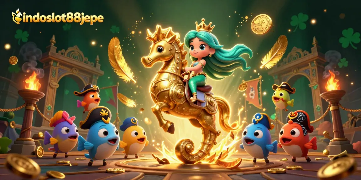 Catch the excitement of indoslot88jepe with a vibrant 3D illustration showcasing casino adventure!