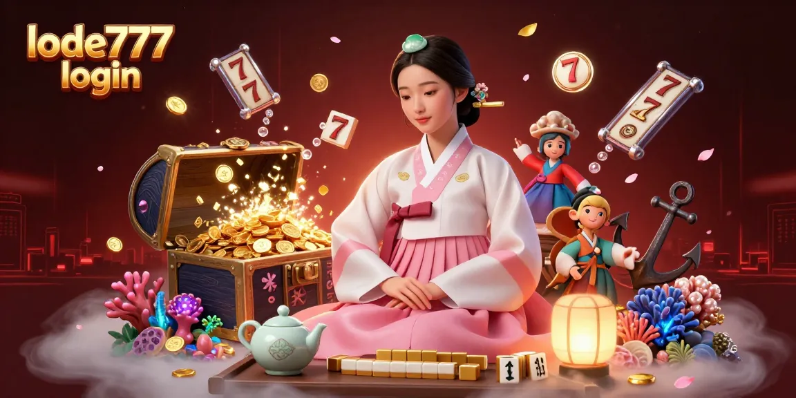 Engage with the vibrant lode777 login scene showcasing a serene Asian woman among slot reels and treasure.